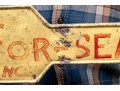 Painted Iron Sign, Boat Season Fee