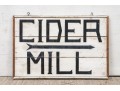 Vintage Painted Wood Sign, Cider Mill