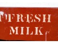 Two Vintage Painted Wood Farm Signs- Milk And Eggs