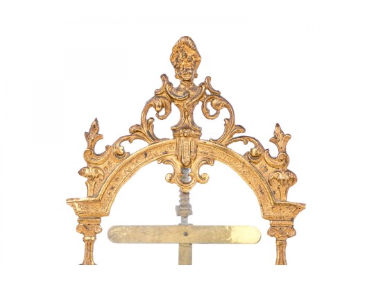 Lovely Antique Decorative Brass Easel Frame, Ornate