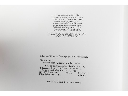 Russian Lacquer Legends And Fairy Tales Books