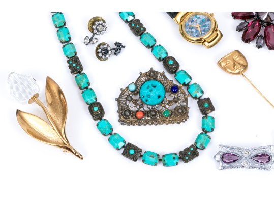 Assorted Lot Of Costume Jewelry Pieces