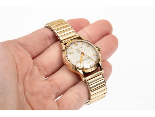 Bulova Handsome 32mm Gold Filled And Steel Automatic Anti Magnetic Watch