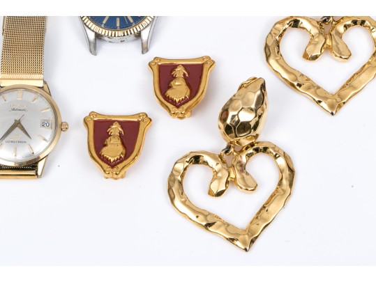 Colorful Fashion Clip Earrings And Watches