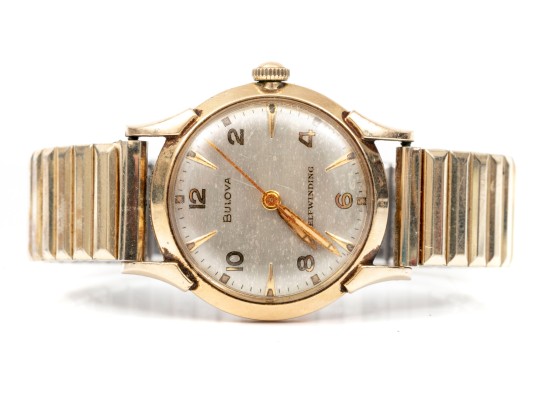 Bulova Handsome 32mm Gold Filled And Steel Automatic Anti Magnetic Watch