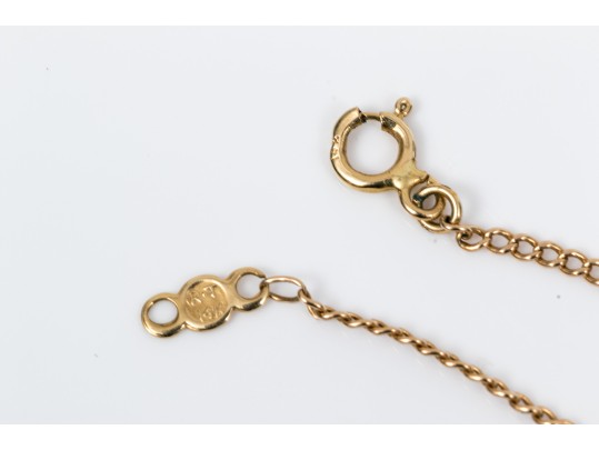 Two Willer Nantucket Basket Pendants And 14K Chain Necklace