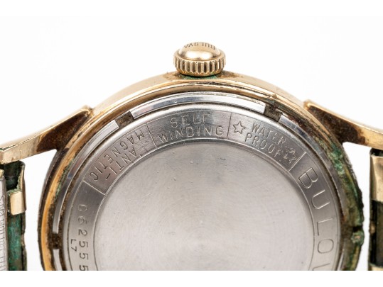 Bulova Handsome 32mm Gold Filled And Steel Automatic Anti Magnetic Watch