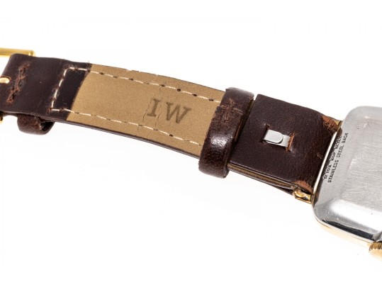 Wittenauer Fabulous Gold Filled And Steel Vintage 1950's Tank Watch