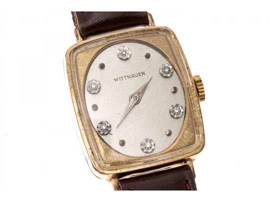 Wittenauer Fabulous Gold Filled And Steel Vintage 1950's Tank Watch