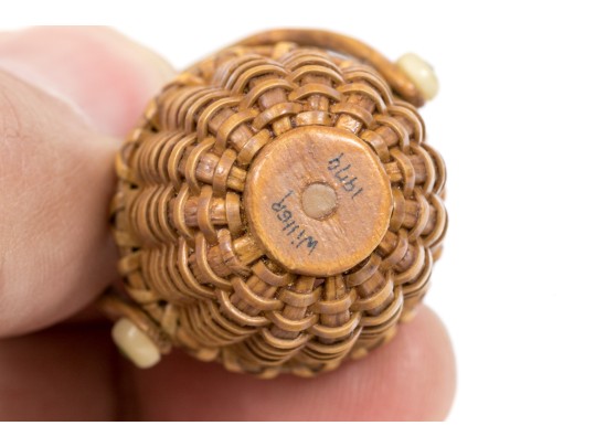 Two Willer Nantucket Basket Pendants And 14K Chain Necklace