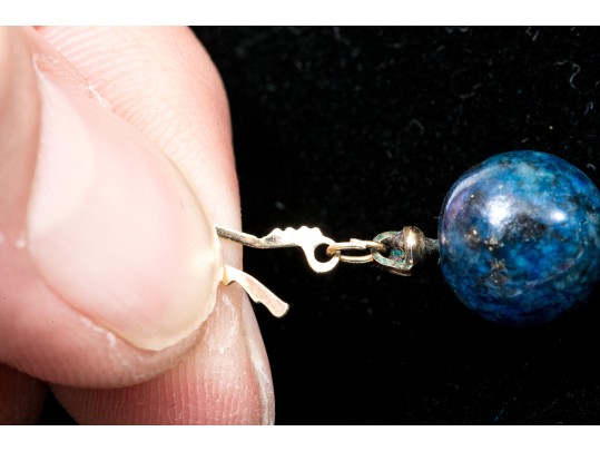 Two Striking Beaded And Ornate Stone Necklaces