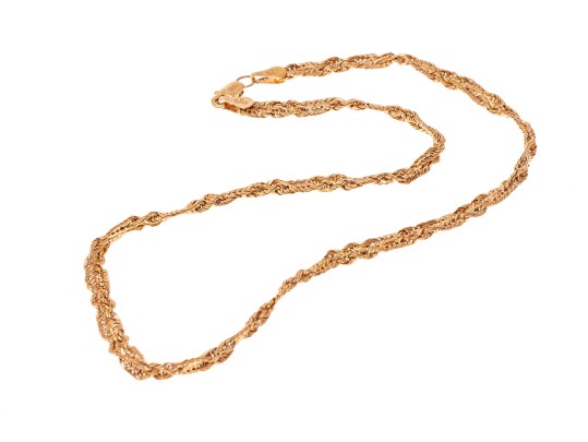 14K Woven Peruvian Ankle Bracelet
