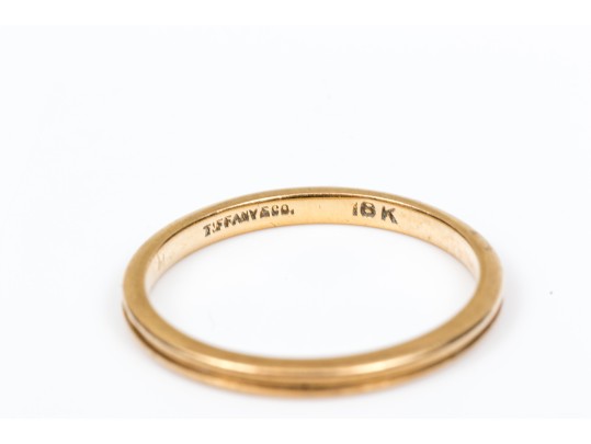 18K Tiffany & Co. And 14K Braided Rings, Sizes 6.25- & 6.5