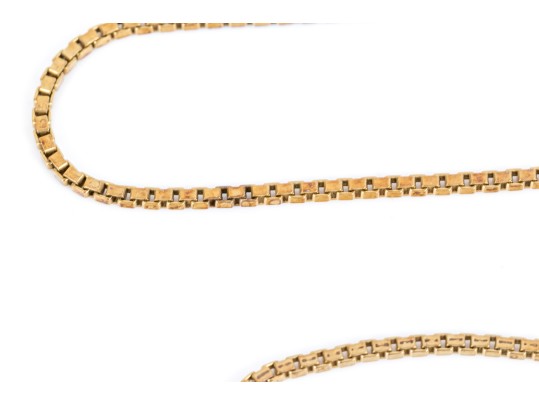 14k Yellow Gold Handsome Box Chain