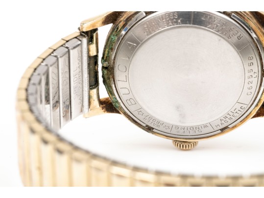 Bulova Handsome 32mm Gold Filled And Steel Automatic Anti Magnetic Watch