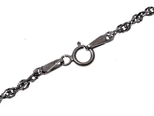 14K Black Gold Chain Necklace