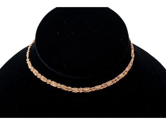 14K Woven Peruvian Ankle Bracelet