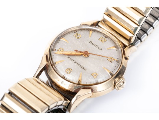 Bulova Handsome 32mm Gold Filled And Steel Automatic Anti Magnetic Watch