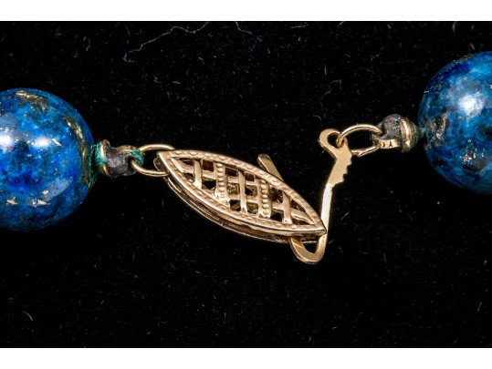 Two Striking Beaded And Ornate Stone Necklaces