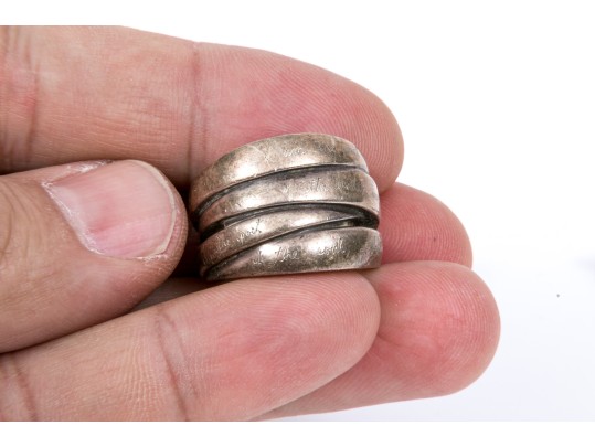 Lot Of Assorted Sterling Jewelry Pieces, Including A Vintage Hobe Brooch