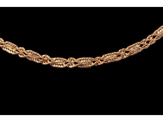 14K Woven Peruvian Ankle Bracelet