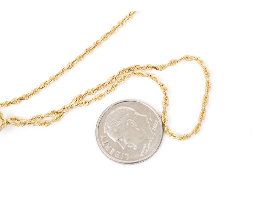 Classic 14K Twist Link Chain Necklace