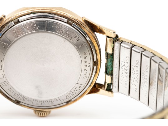 Bulova Handsome 32mm Gold Filled And Steel Automatic Anti Magnetic Watch