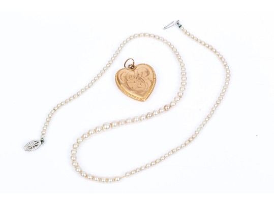 Lot Of Two Assorted 10k Jewelry Pieces