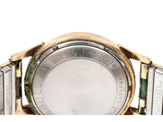 Bulova Handsome 32mm Gold Filled And Steel Automatic Anti Magnetic Watch