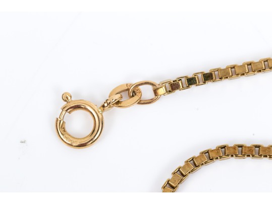 14k Yellow Gold Handsome Box Chain