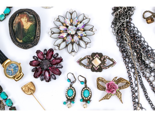 Assorted Lot Of Costume Jewelry Pieces