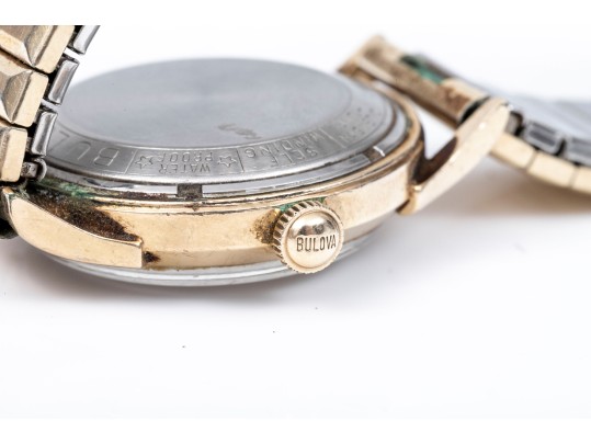 Bulova Handsome 32mm Gold Filled And Steel Automatic Anti Magnetic Watch