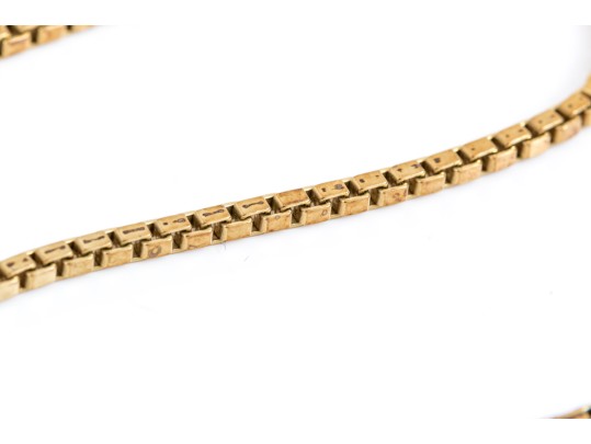 14k Yellow Gold Handsome Box Chain