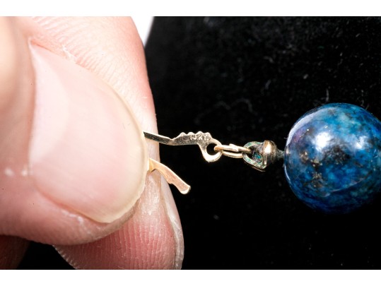 Two Striking Beaded And Ornate Stone Necklaces