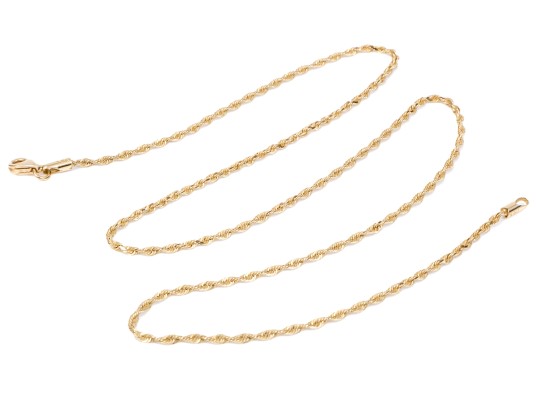 Classic 14K Twist Link Chain Necklace