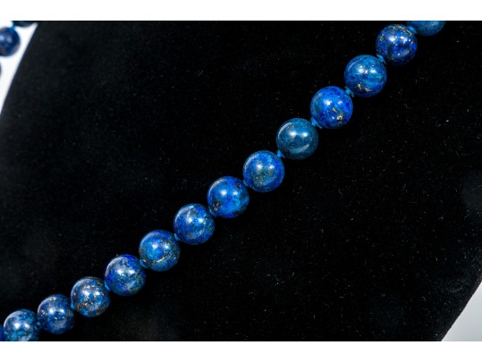 Two Striking Beaded And Ornate Stone Necklaces