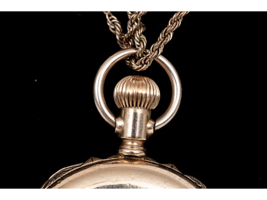 Elgin Antique Gold Filled Ornate Hunter Case Pocketwatch