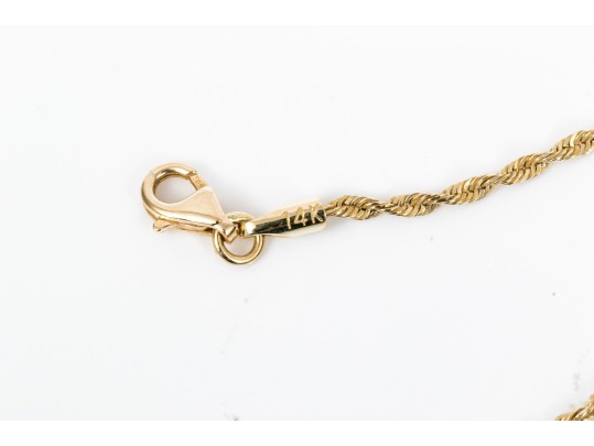 Classic 14K Twist Link Chain Necklace