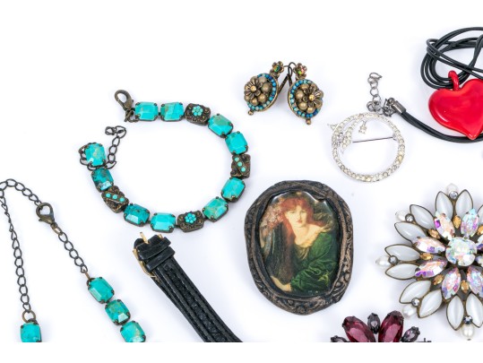 Assorted Lot Of Costume Jewelry Pieces