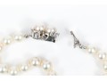 Graceful 14K White Gold And Strung Pearl Bracelet