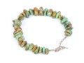 Fabulous Chunky Blue Green Tumbled Turquoise Beads With Brown Matrix