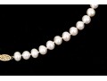 Handsome Strand Of Cultured 7mm To 7.75mm Freshwater Pearls, 14k Clasp