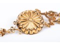 14k Yellow Gold Pretty Vintage Fringed Pendant Earrings