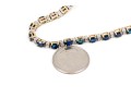 Dainty 14K Sapphire And Diamond Line Bracelet
