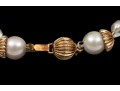 Handsome Cultured Freshwater Pearl Torsade Necklace With 14k Clasp