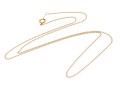 14k Yellow Gold Fine Curb Style Chain, Finished With A Gold Filled Spring Style Clasp