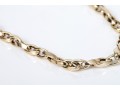 14k Yellow Gold Simple Hollow Oval Link Bracelet