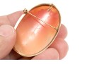 Classic 14K Cameo Brooch And Ring, Size 4.25