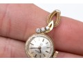 Omega Vintage Ultra Small Vintage 14k Yellow Gold And Diamond Mechanical Watch