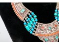 Two Striking Beaded And Ornate Stone Necklaces
